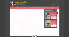 Desktop Screenshot of davetiyeleronline.com